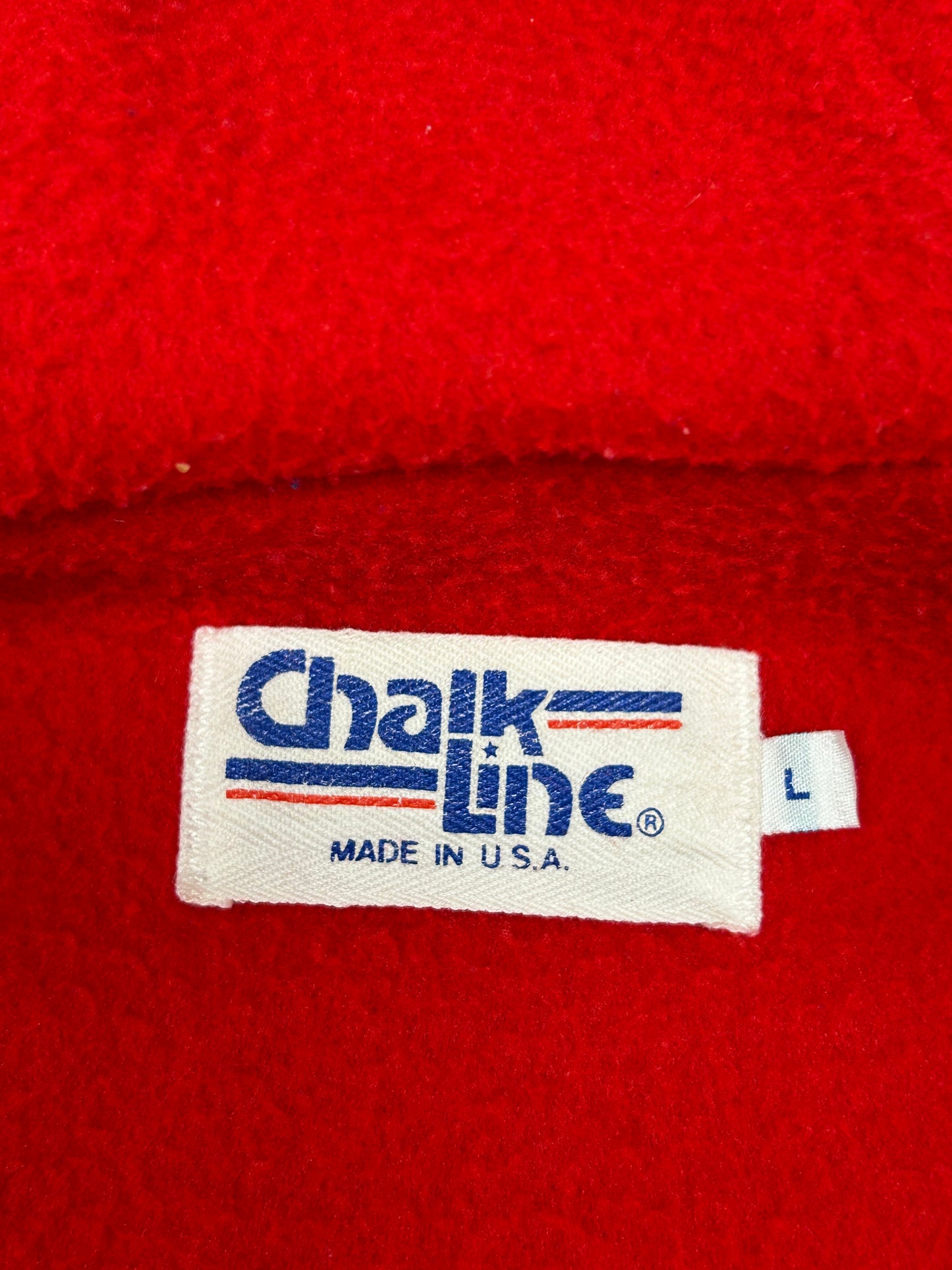Vintage Chalk-Line MLB This Week In Baseball Zip Long Trench Style Jacket Size Tagged Large 26.5x36.5 Inches As Is Has Wear