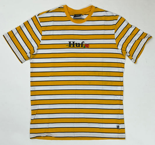 Huf Worldwide Striped Rose Flower Striped Tee Medium 20x27.5 Inches