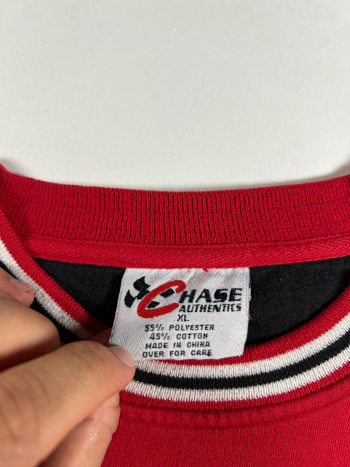 Vintage Chase Authentics NASCAR Dale Earnhardt Jr. # 8 Bud Racing Crewneck Sweatshirt Has Mark On The Back XL 27.5x28.25 Inches
