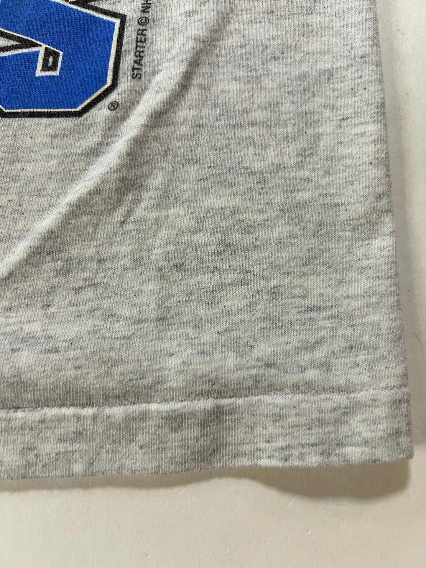 Vintage Starter New York Rangers 1994 NHL Stanley Cup Champions Tee Small 17.25x24.75 Inches Gray