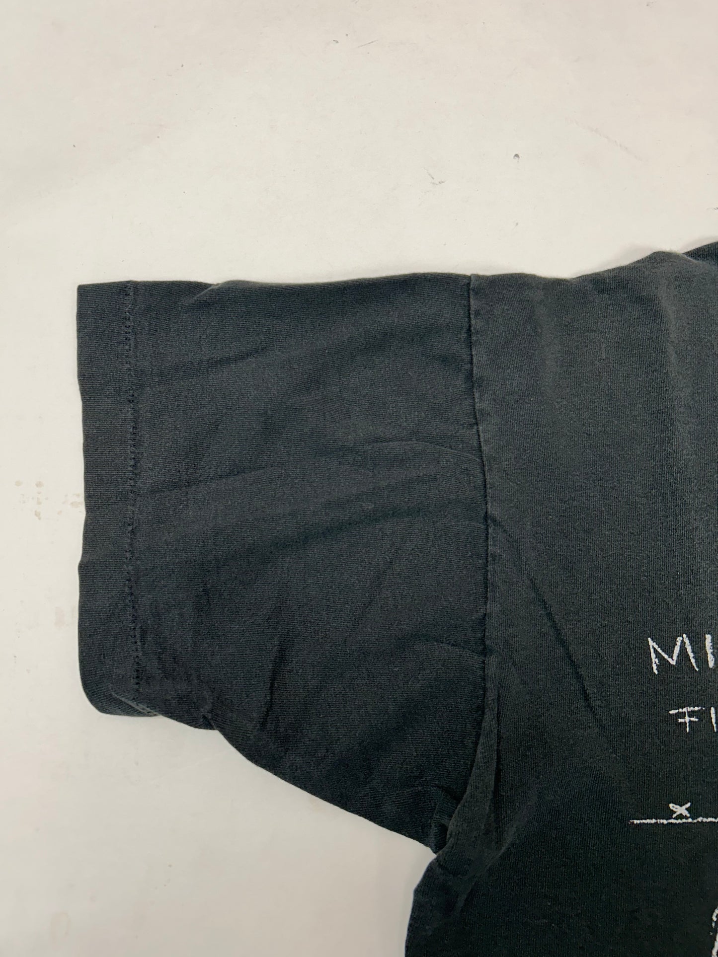 Vintage Mickey Unlimted Jerry Leigh Mickey Mouse Sketch Drawing Tee Worn In Faded As Is Fits XL 24.25x28 Inches