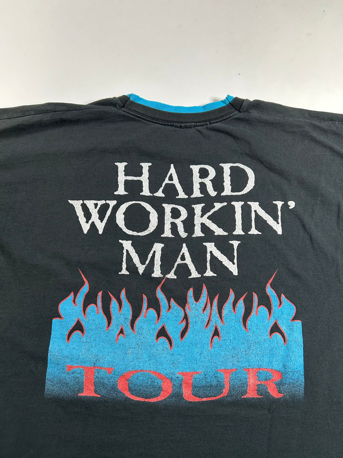 Vintage Brooks And Dunn Hard Workin’ Man Tour 1993 Country Music Tee XL 24x30.25 Inches As Is Great Wear & Fading.