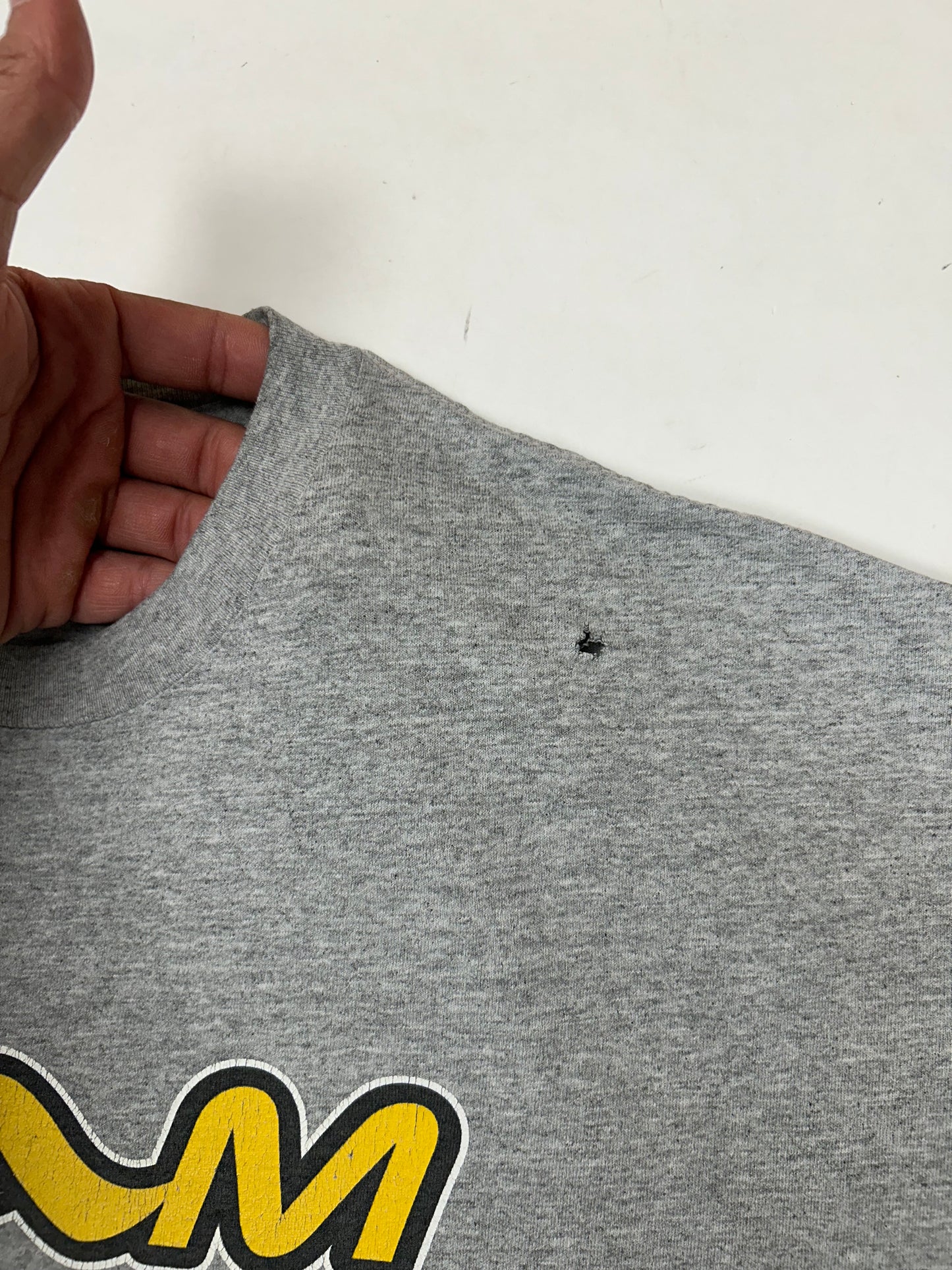 Vintage Adio Footwear BAM Margera Skate Tee XL 23.75x29 Inches Worn In As Is Has Flaws