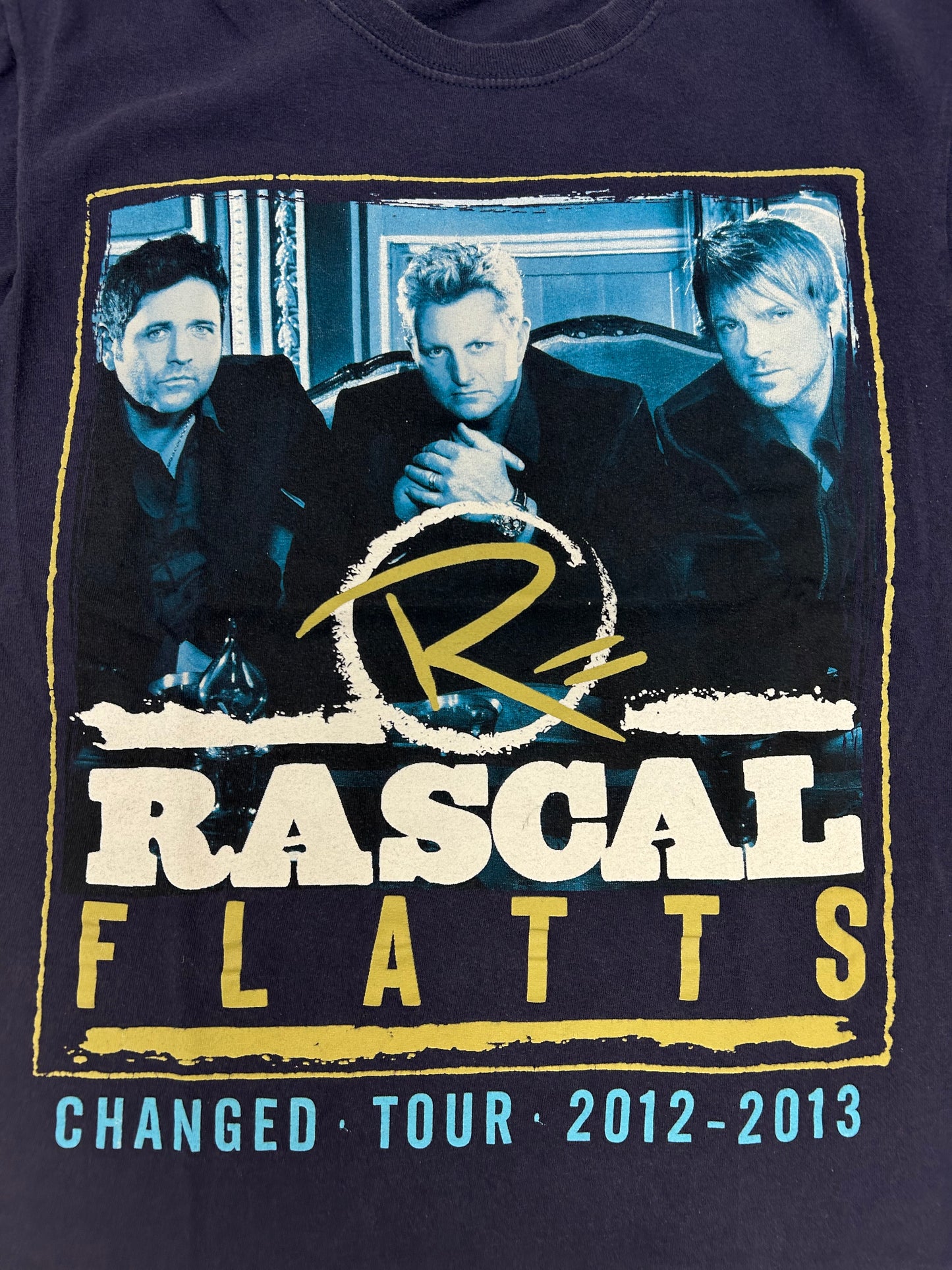 Rascal Flatts Changed Tour 2012-2013 Music Band Parking Lot Tee Medium 20.5x27.
