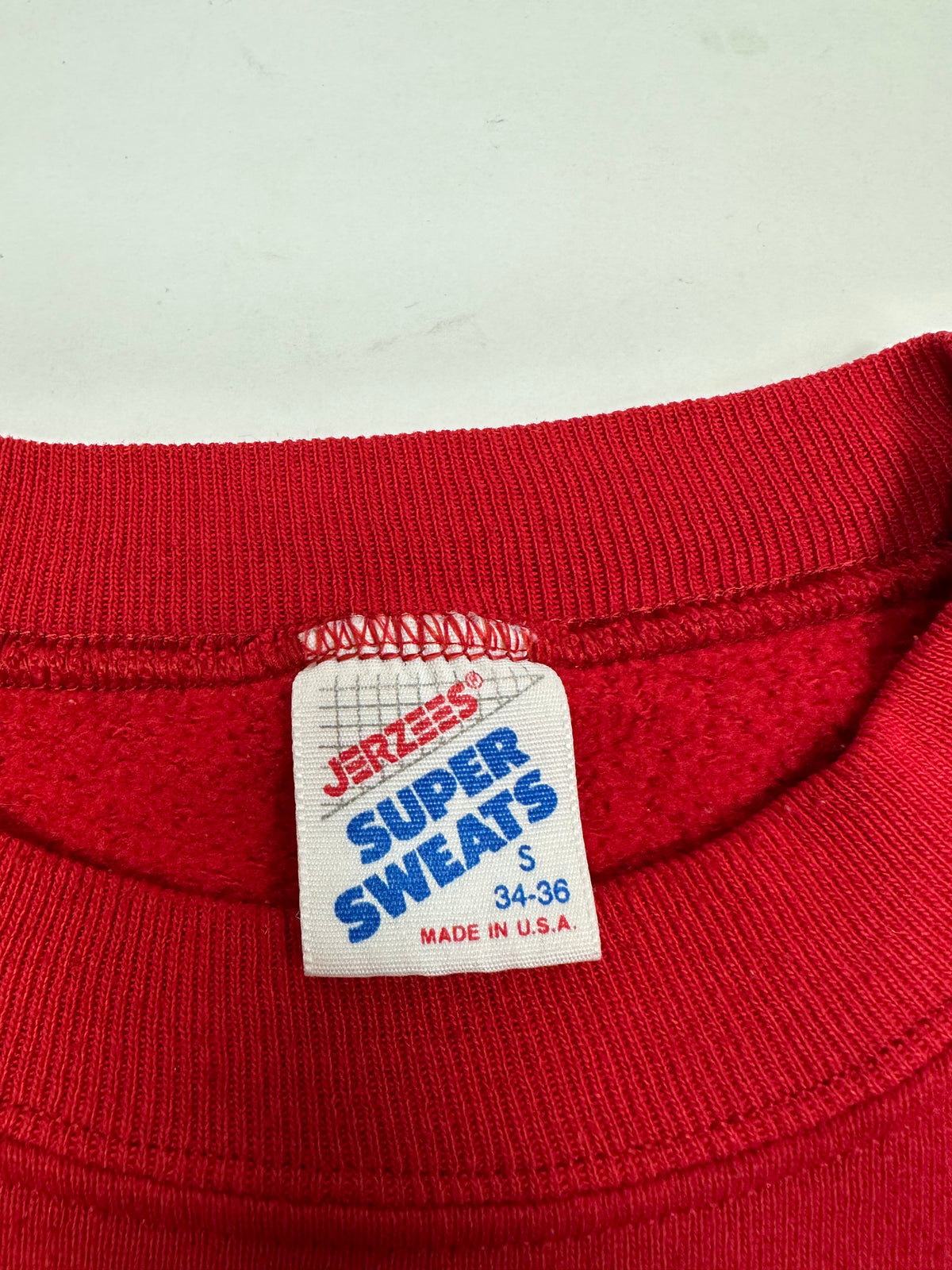 Edgewood NJ “Deeper Than The Roots.” First Edition Crewneck Sweatshirt Tagged Small Purple 90s Jerzees Made In USA 20.75x26.25