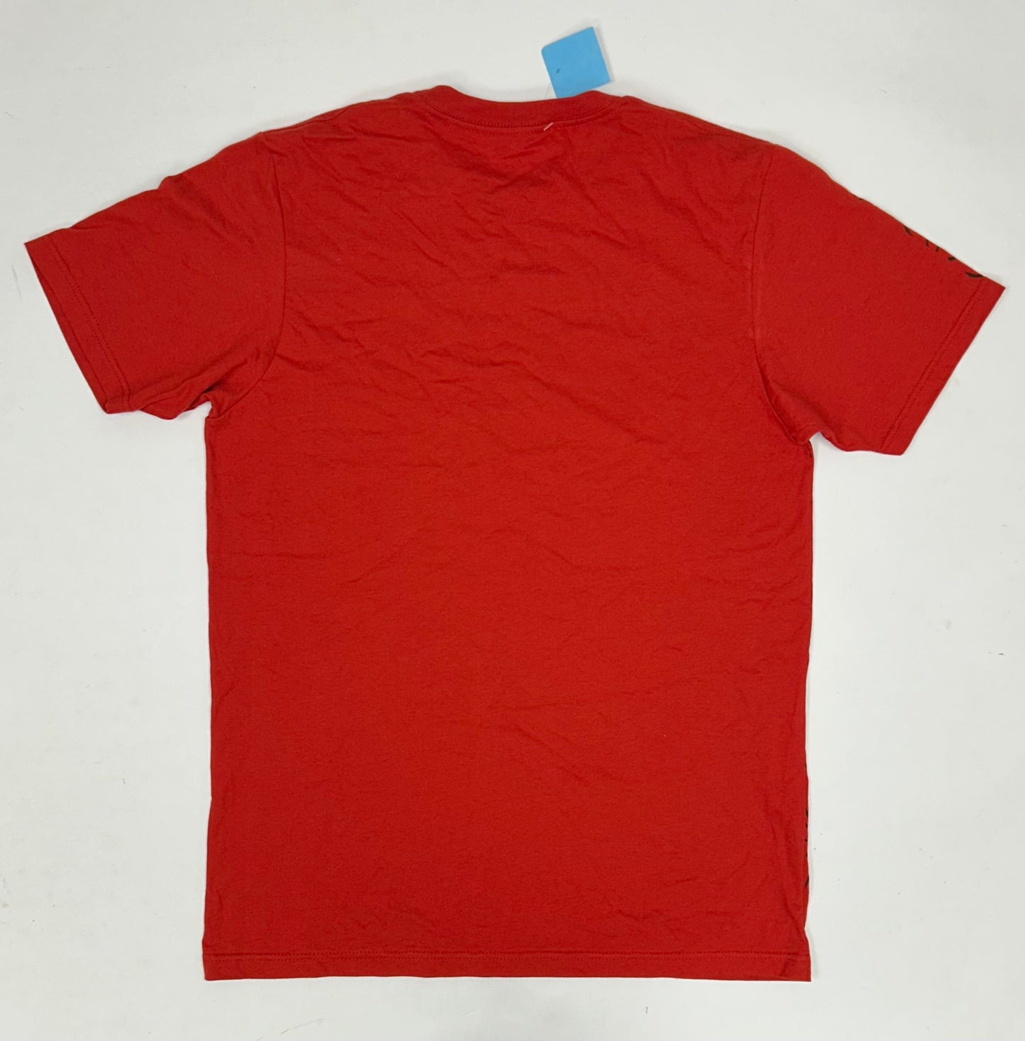 Vintage Adio Footwear Skate Logo AOP Graphic Tee Medium Slim Fit 20x29.25 Inches Red Skateboarding Adio