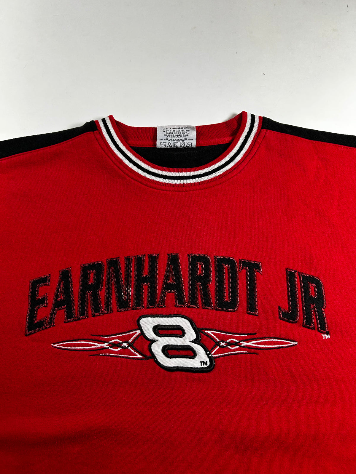 Vintage Chase Authentics NASCAR Dale Earnhardt Jr. # 8 Bud Racing Crewneck Sweatshirt Has Mark On The Back XL 27.5x28.25 Inches