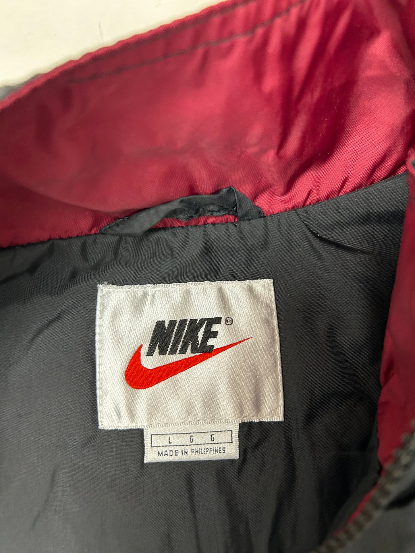 Vintage 90s Nike Swoosh Windbreaker Jacket Large 25.5x27.5 Inches