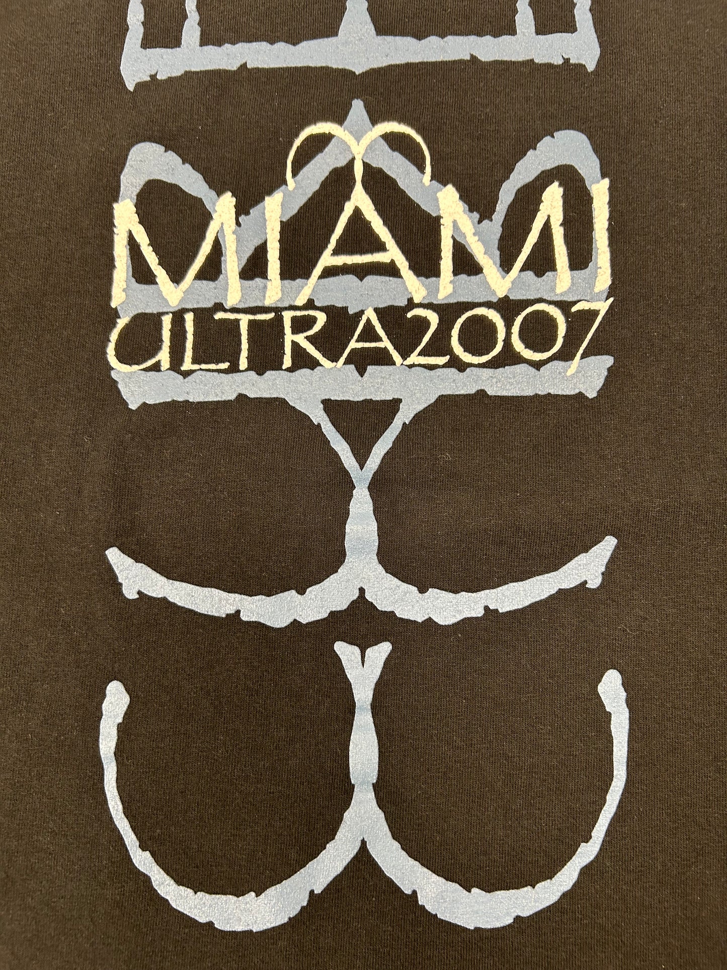 Vintage Miami Ultra 2007 Cure The Cure Band Festival Music Shirt 2XL 26.25x29.75 Inches