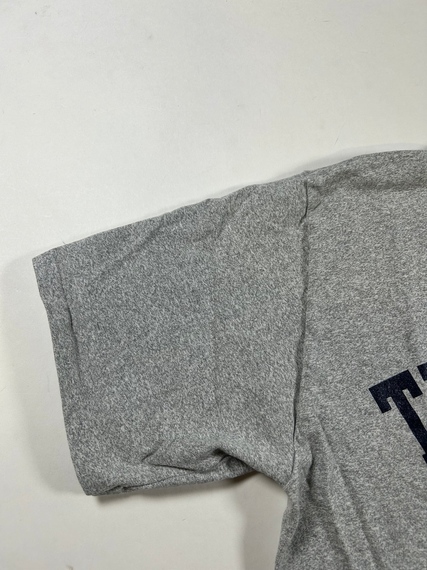 Vintage The Citadel Baseball Logo College Tee Heather Gray USA Made The Cotton Exchange Shirt Large 21.5x28.5 Inches
