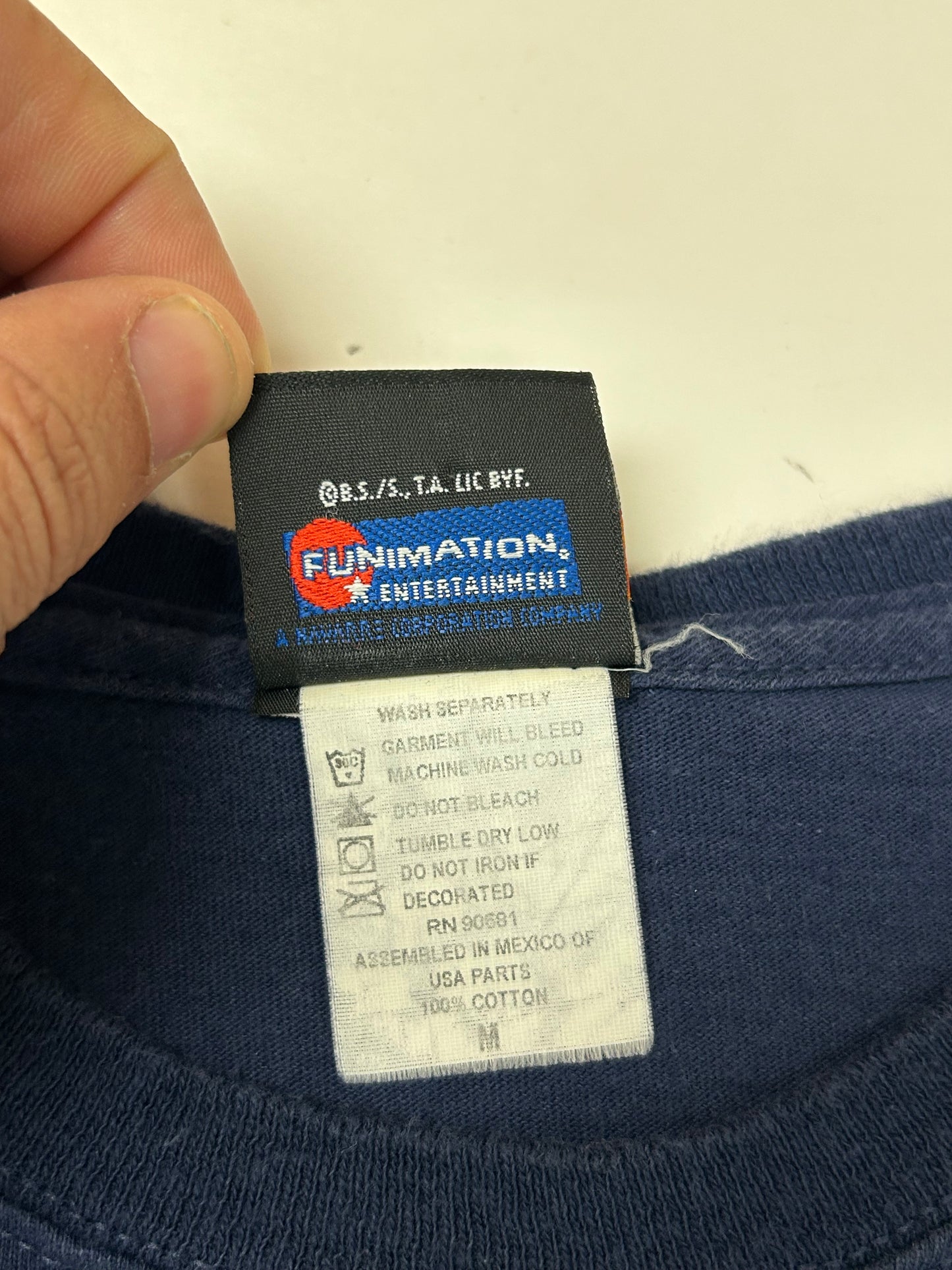 Vintage Dragon Ball Z Taiketsu Anime TV Show Tee Medium 19.5x26.25 Inches Navy