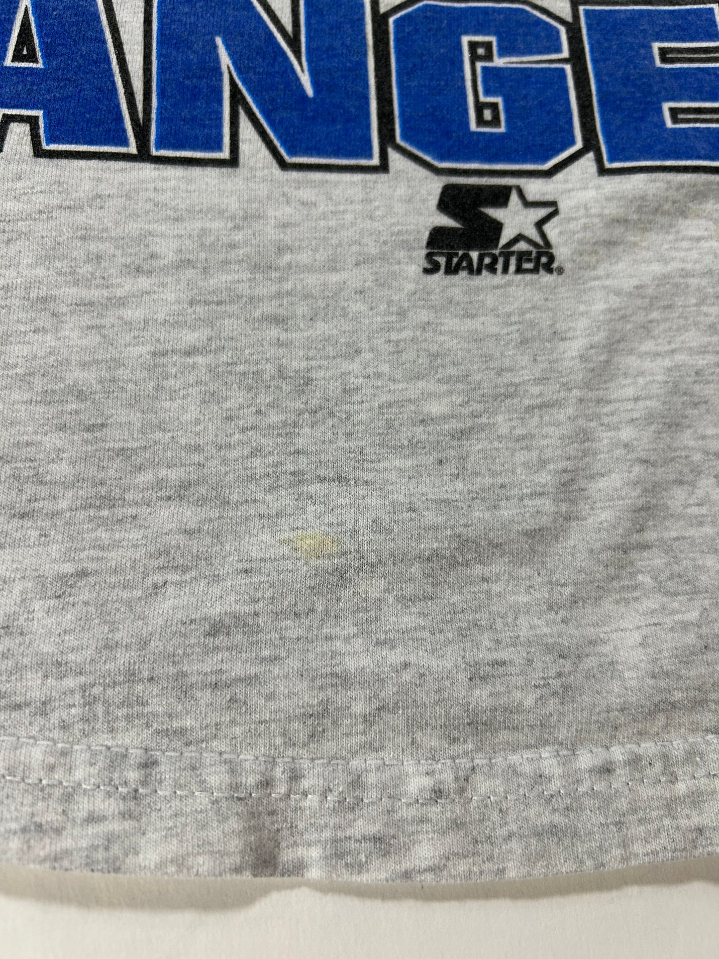 Vintage Starter New York Rangers 1994 NHL Stanley Cup Champions Tee Medium 19.75x27.5 Inches Gray