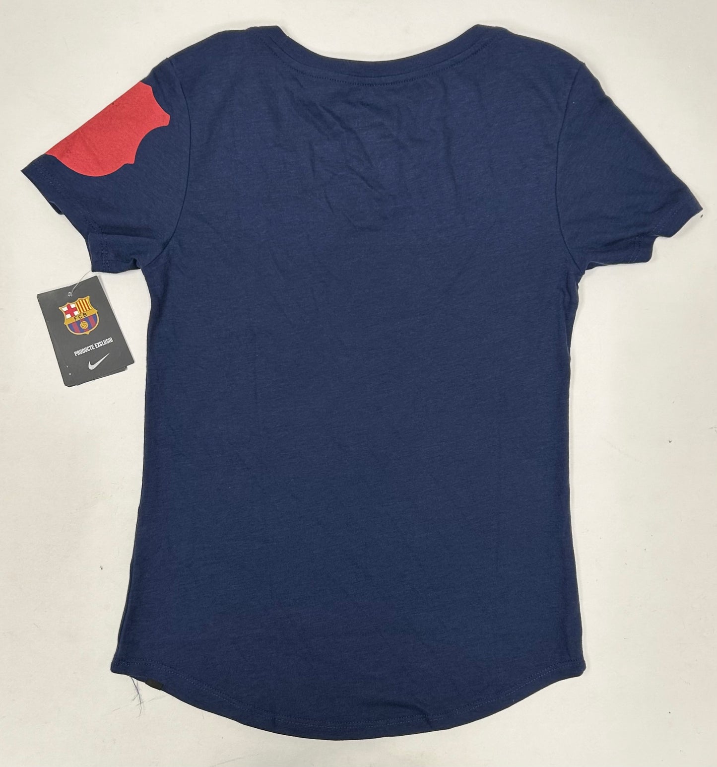Nike FC Barcelona Heritage Soccer Women’s  Shirt Brand New XS 14.25x24.25 Inches Navy FCB