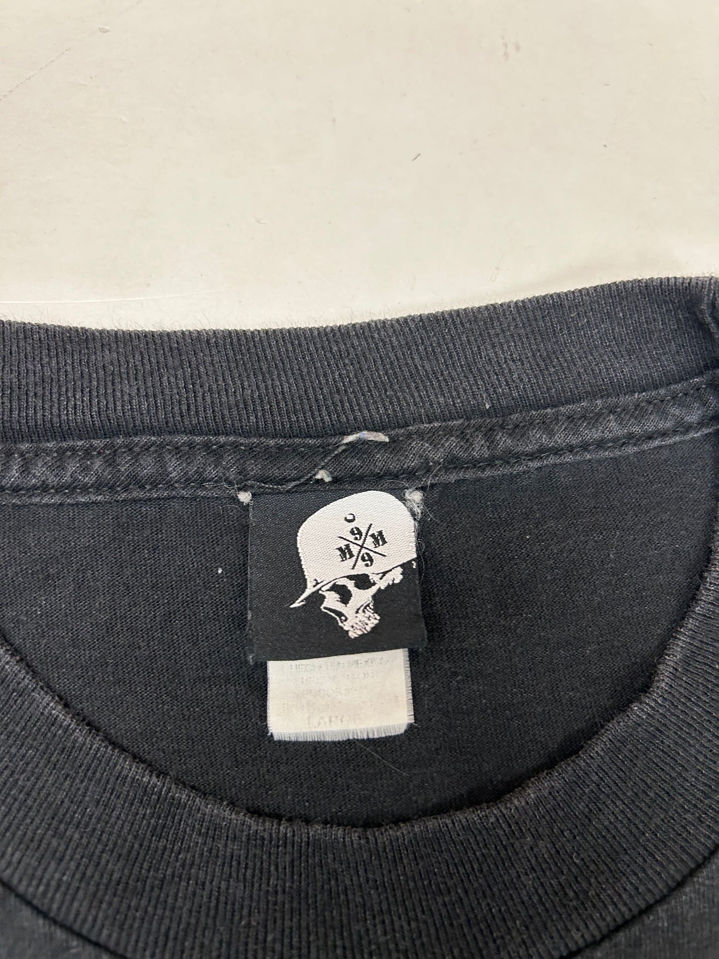 Vintage 2000s Metal Mulisha Skull Sergeant Motocross Dirt Biking Shirt Large 22x29.5 As Is Black/Green