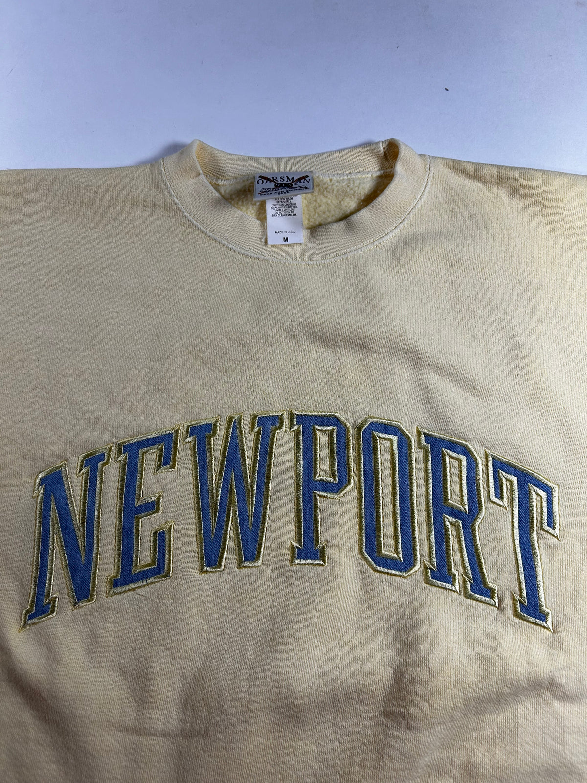 Vintage 90s Oarsman Newport Rhode Island Embroidered Crewneck Sweatshirt Medium 25x26.75 Inches