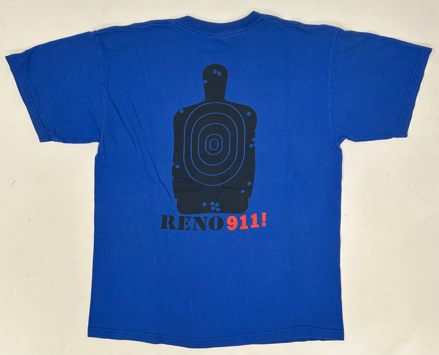 Vintage 2004 Reno 911! Reno’s Finest Comedy Central TV Show Promo Tee Large 21.75x28.5 Inches