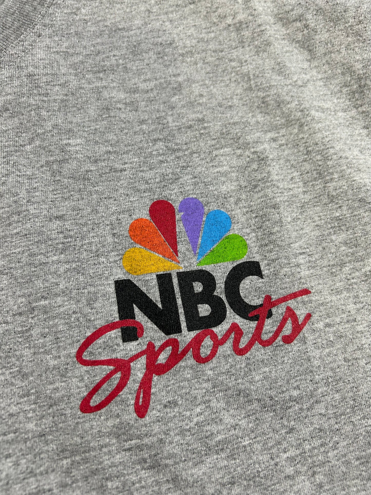 Vintage 2000s NBC Sports Tee Gray As Is 23.25x30.5 Inches