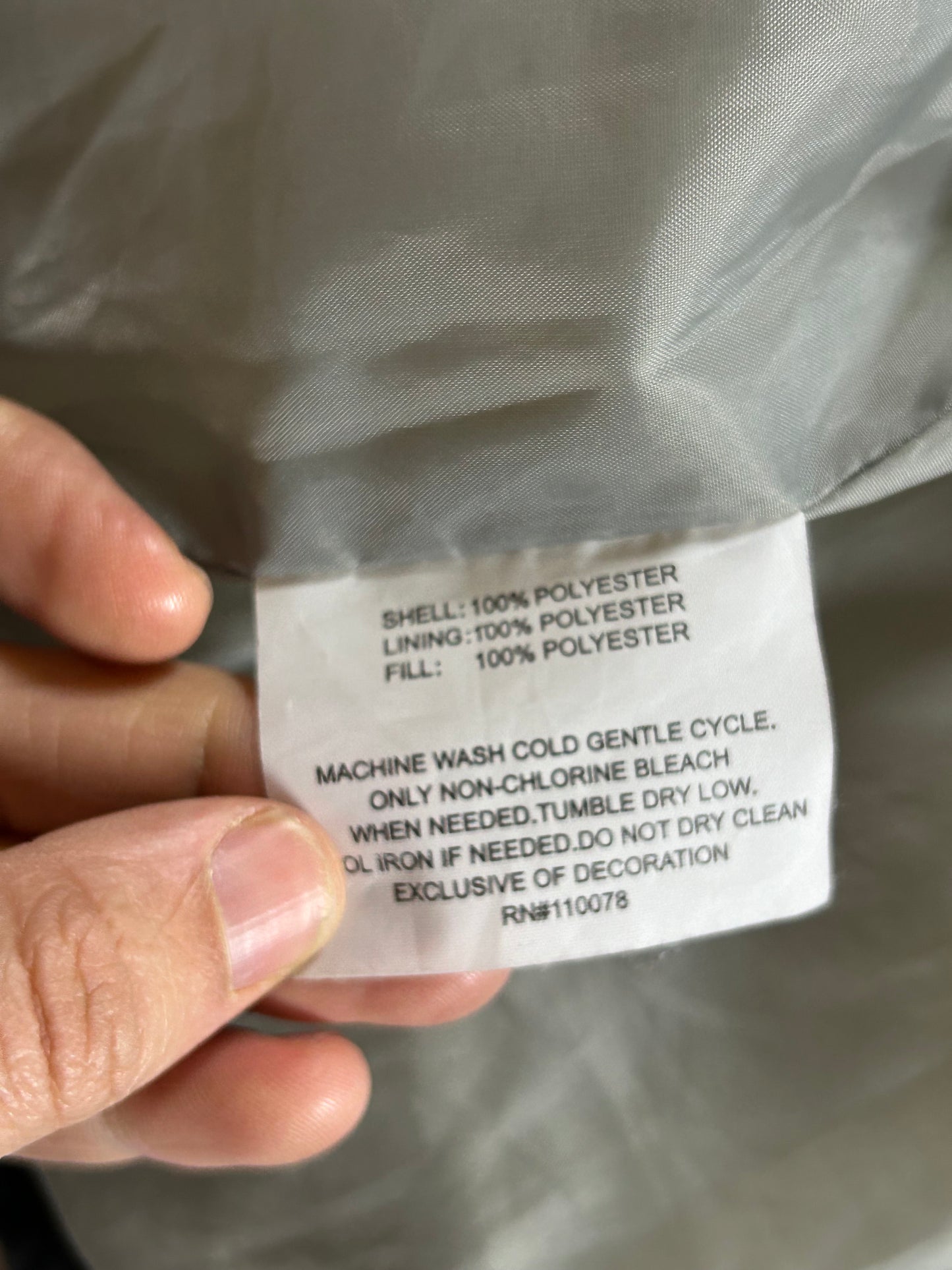 US Polo Assn Men’s Full Zip Puffer Vest Black Lined With Pockets Size XL 26.25x28.5 Inches