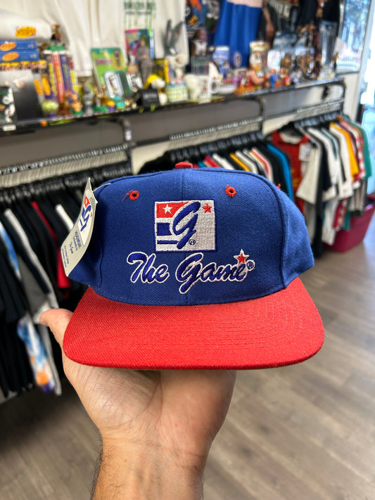 Vintage 90s The Game Brand Logo SnapBack Hat DS Brand New With Tags