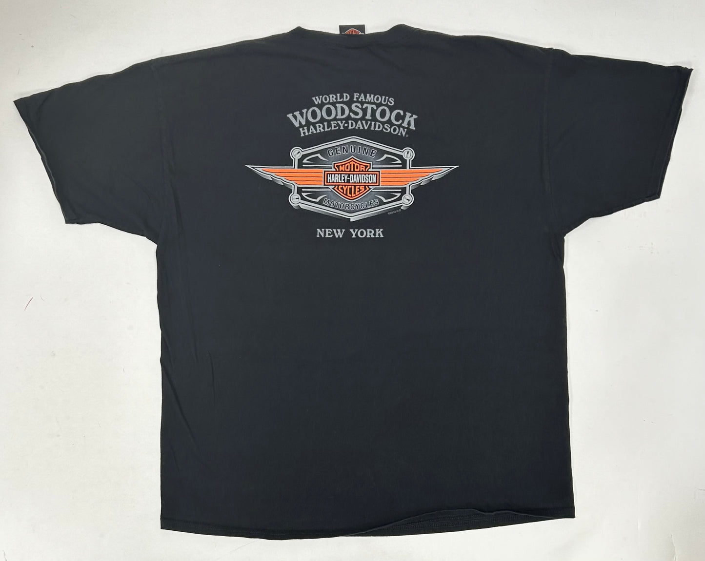 2010s Harley Davidson Motorcycles Woodstock New York Joker Tee 2XL