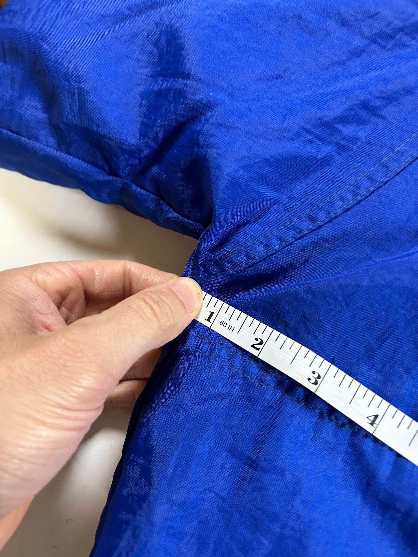 Vintage 90s Starter New York Rangers NHL Pullover Puffer Jacket Half Zip Hooded Jacket XL 29x30.25 Inches