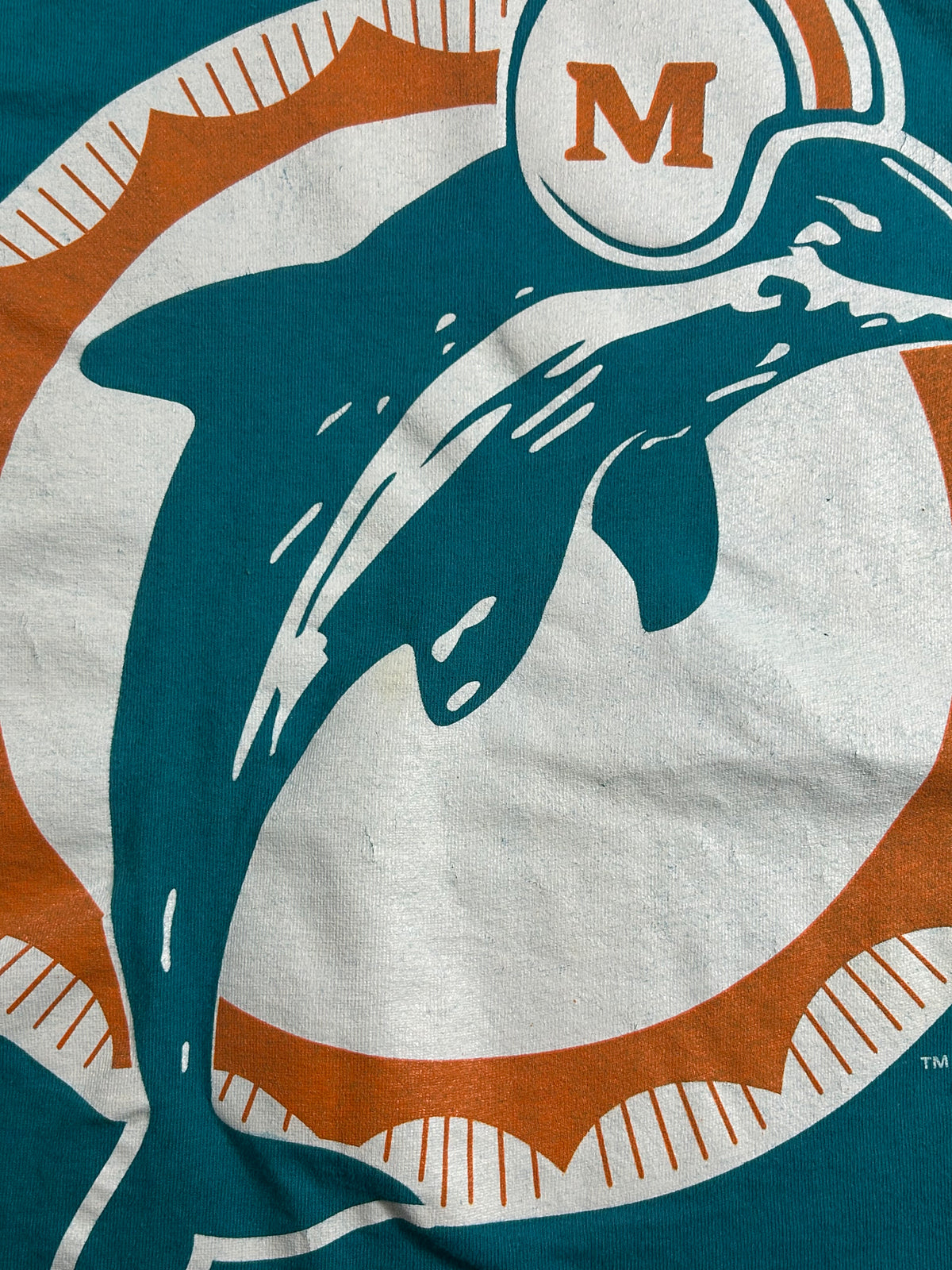 Vintage 1994 Miami Dolphins NFL Starter T-shirt XL 24.5x27.75/29.25 Inches 90s