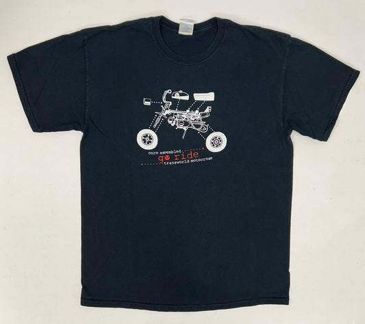 Vintage Transworld Motocross Magazine Promo Large Go Ride Tee 2000s Large 21.5x29.25 Inches