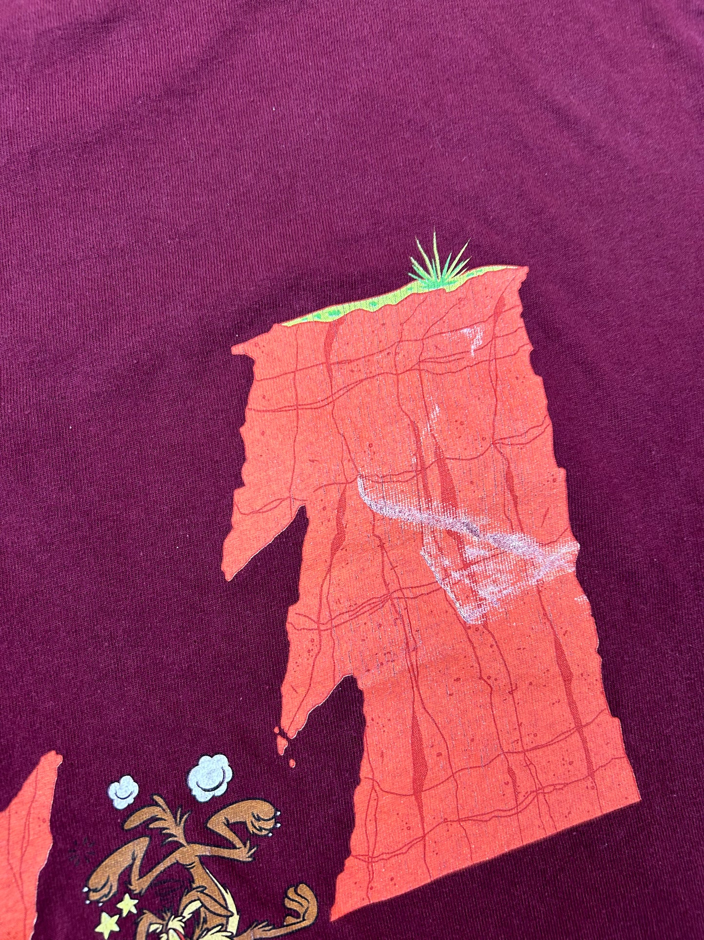 The Hundreds X Looney Tunes ACME Wile W Coyote & Roadrunner Long Sleeve Tee Medium 19.75x27.75 Inches As Is