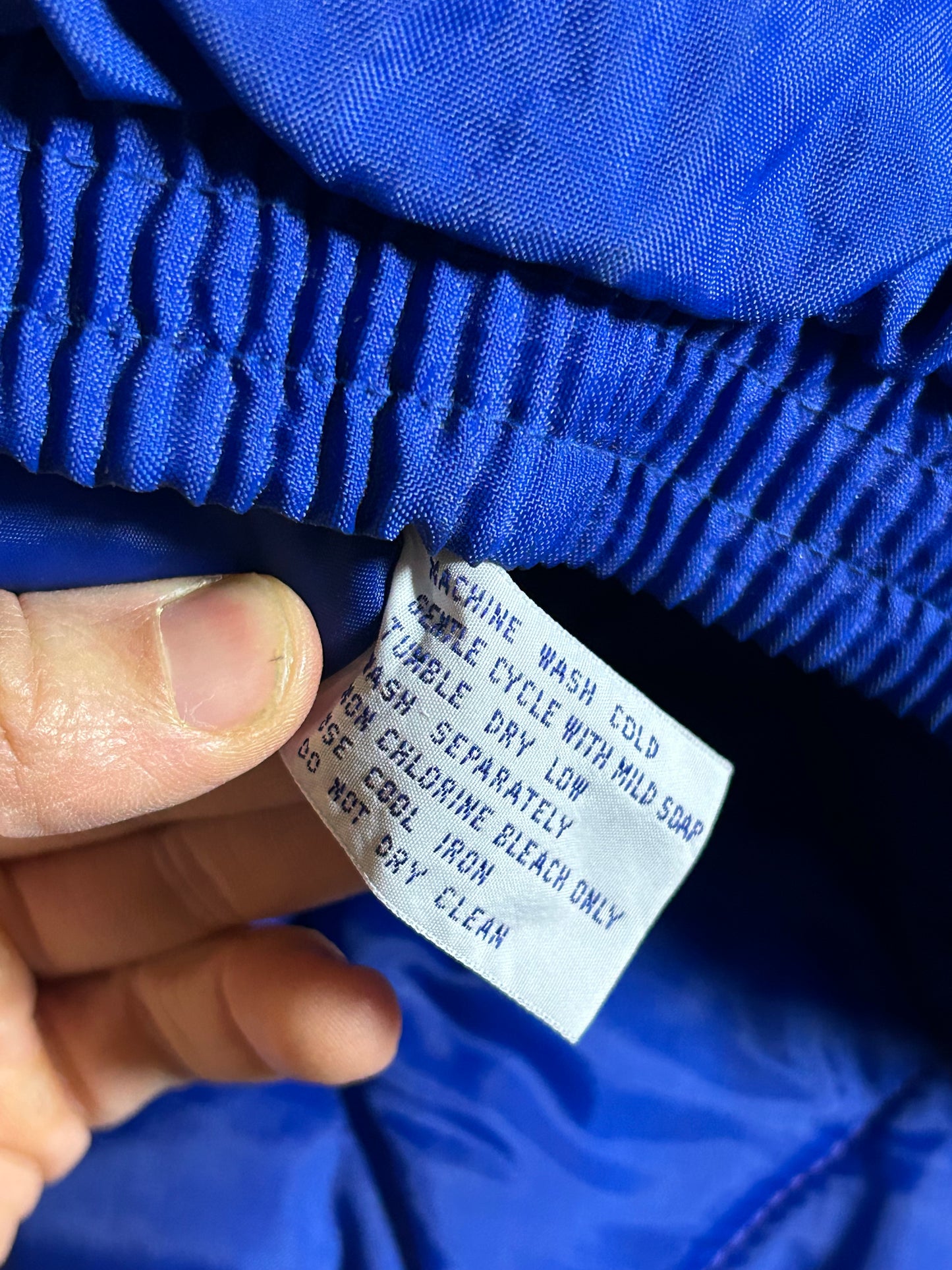 Vintage 90s Starter New York Rangers NHL Pullover Puffer Jacket Half Zip Hooded Jacket XL 29x30.25 Inches