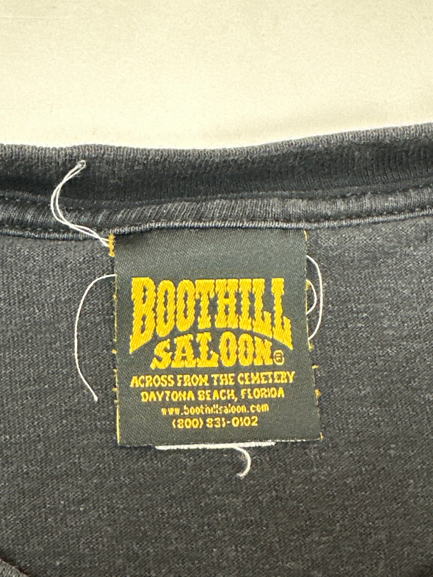 Vintage Boot Hill Saloon Bike Week 2003 Daytona Beach Florida Long Sleeve Tee XL 23.5x29.5 Inches