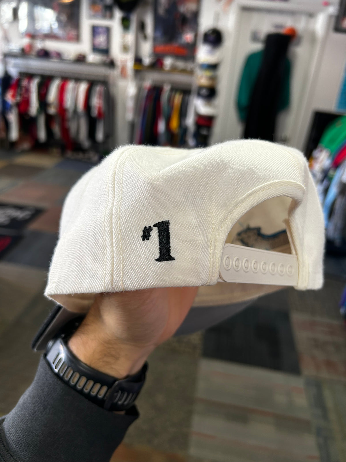 Vintage Carolina Panthers NFL #1 Apparel SnapBack Hat As Is Adult