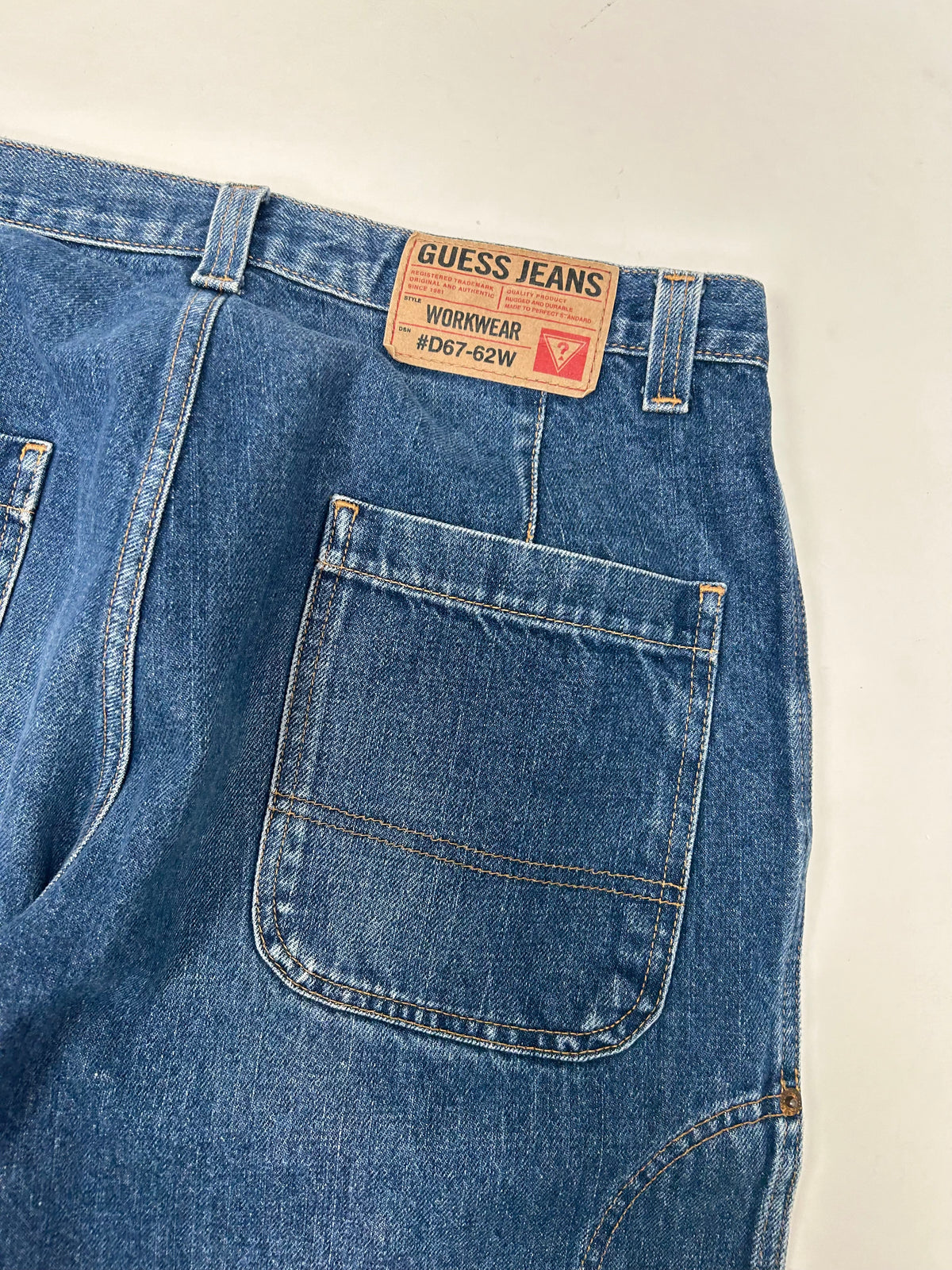 Guess Men’s Workwear D67-62W Carpenter Jeans Baggy Loose Fit Tagged 32 16x44.75 Inches