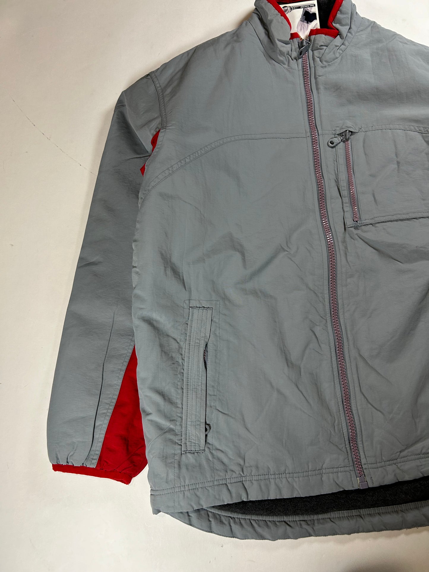 Vintage Mossimo Fleece Liner Zip Up Jacket Tagged Medium Can Fit Large 25x29.5/32 Inches