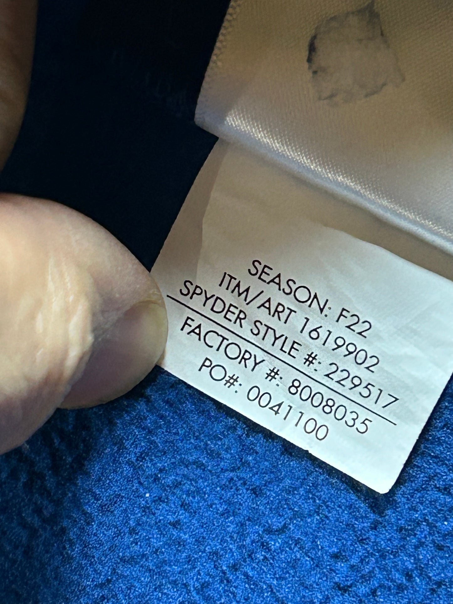 Spyder 1/4-Zip Knit Pullover Jacket Sweater Blue/Black Men’s XL 24.25x30.5 Inches F22