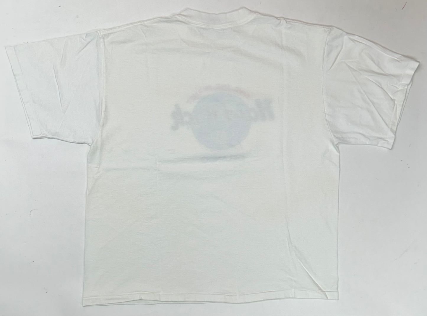 Vintage 90s Hard Rock Cafe Orlando Florida OSFA Fits Like 2XL/L 25.5x29.25 Inches White