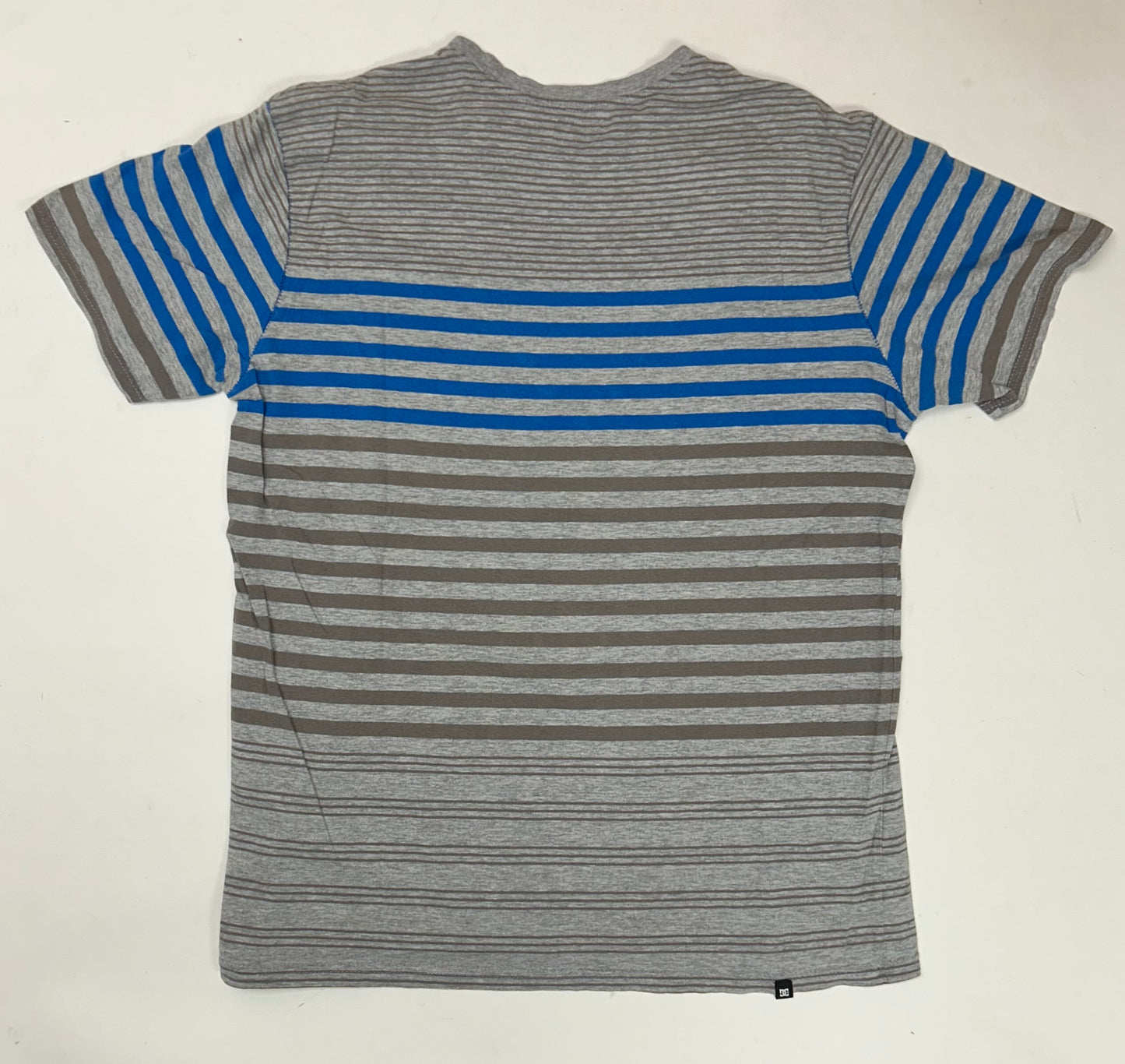 Vintage 00s DC Shoes Striped Tee Medium/Large Fit 22.5x29.25 Inches As Is Worn