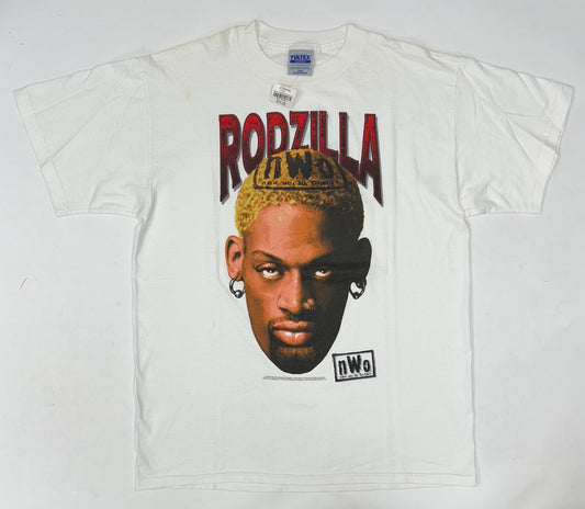 Vintage 1998 Rodzilla WCW NWO Dennis Rodman Wrestling Tee Rare Brand New With Tag Large