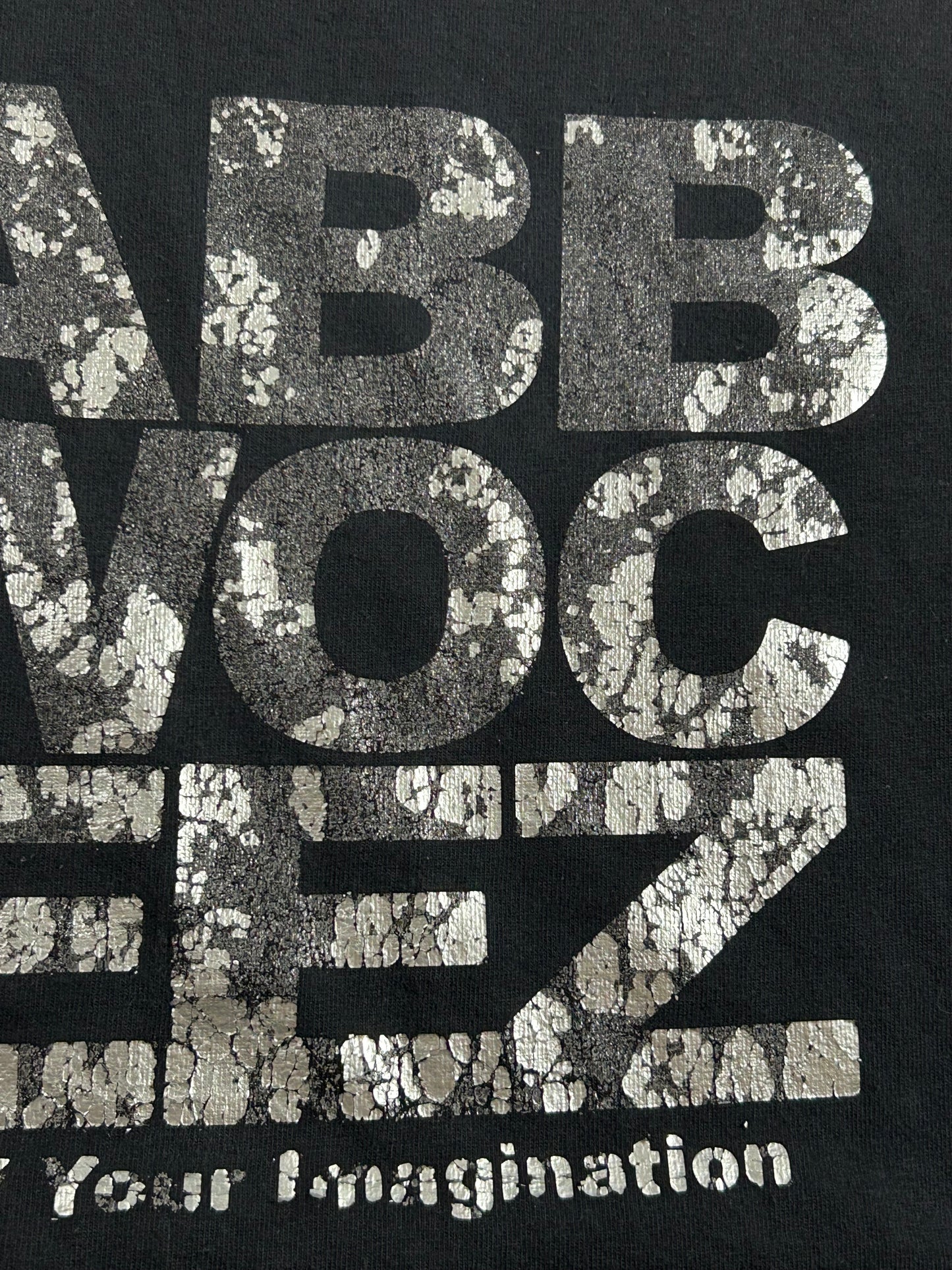 Vintage 00s Jabbawocgeez Dance Crew Team Black Adult Shirt JBWKZ Masks XL 23.5x31 Inches