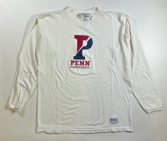 Vintage Penn Basketball College AND1 Team Long Sleeve Shirt M/L 21.5x27.5 Inches