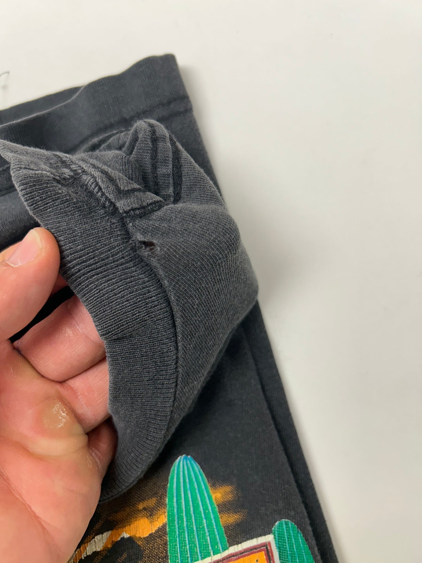 Vintage True-Fan NFL 1996 Super Bowl XXX Tee Worn In As Is XL Boxy 25.5x28 Inches