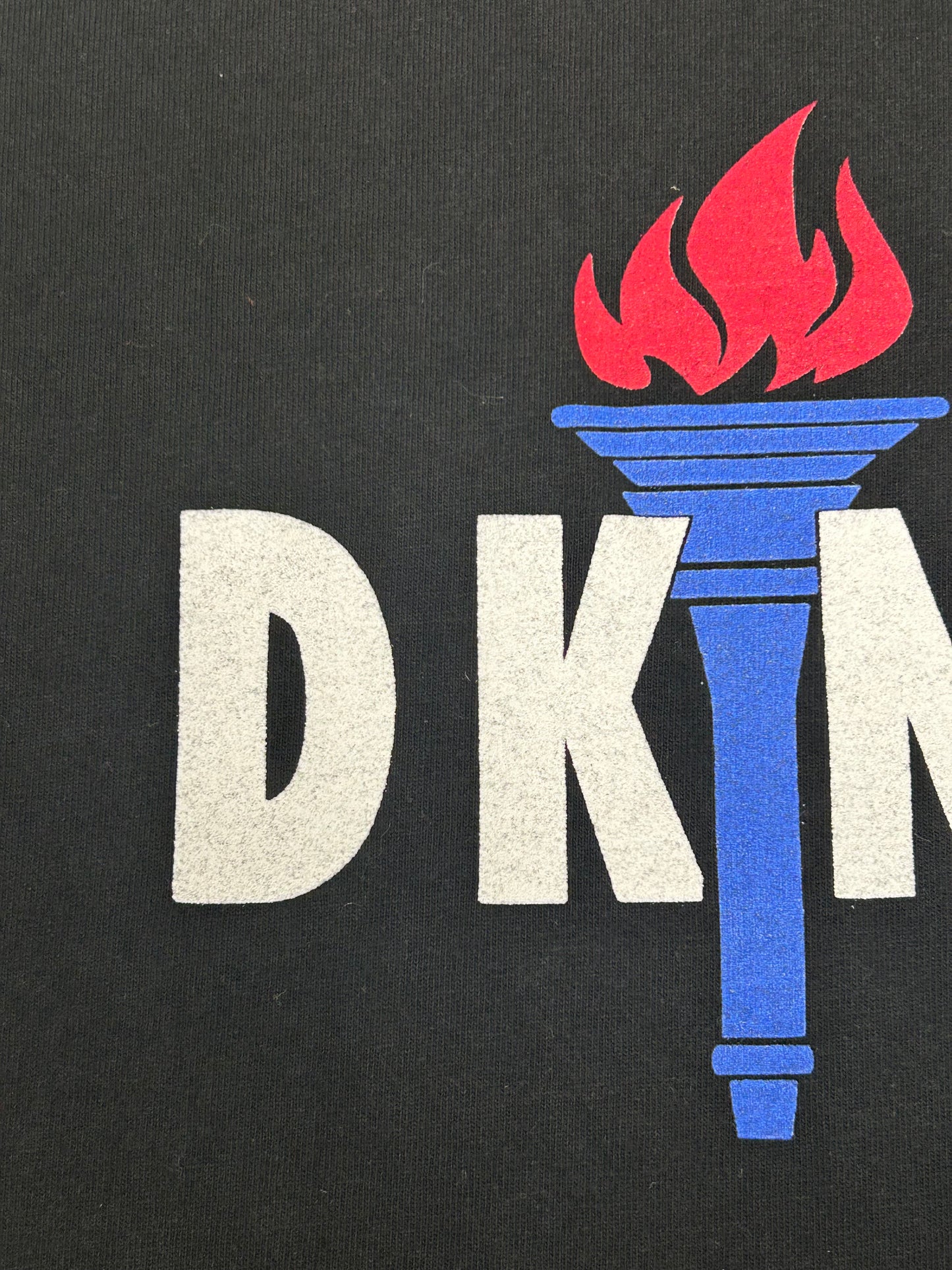 Vintage DKNY Torch Graphic Donna Karan New York USA Tee M/L Fit 21.5x30.25 USA