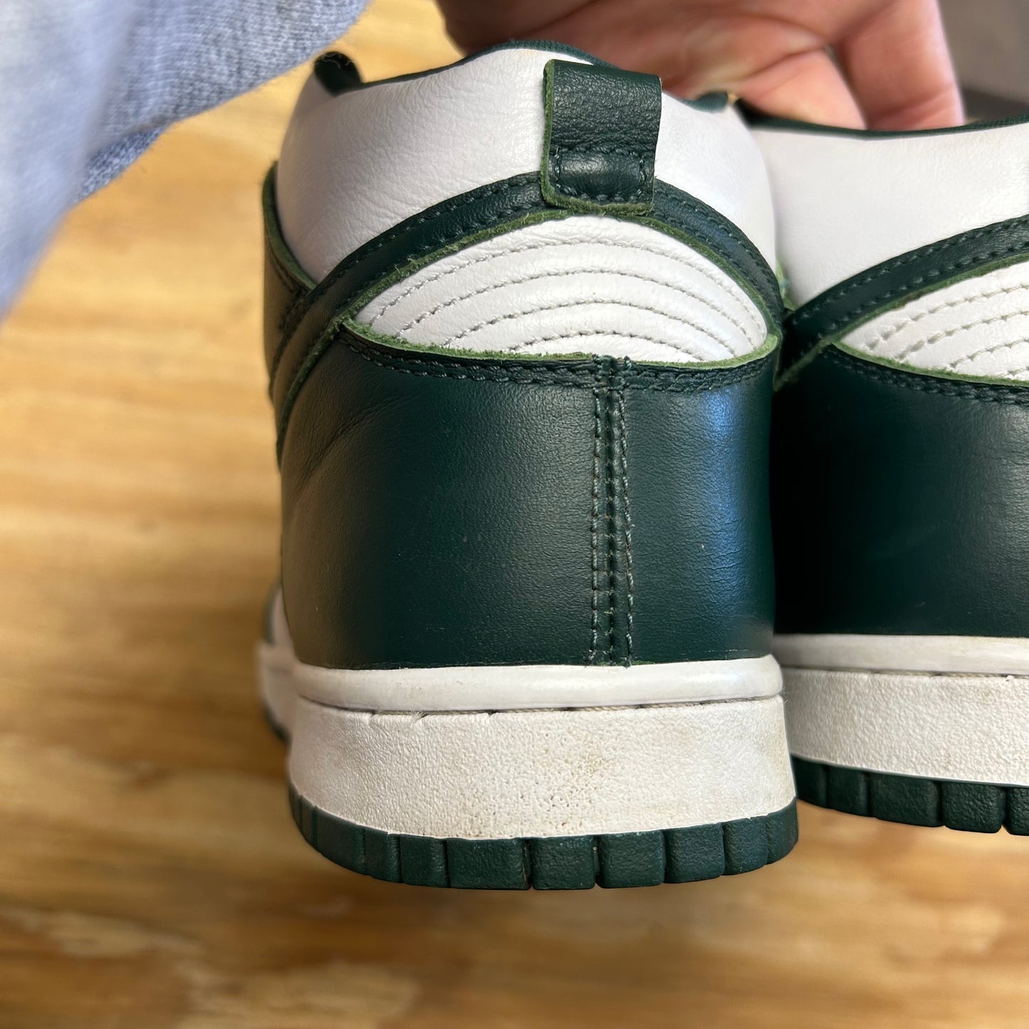 2020 Nike Dunk High SP Spartan Green CZ8149100 Men's Size 9.5 USED NO BOX CLEAN AS IS