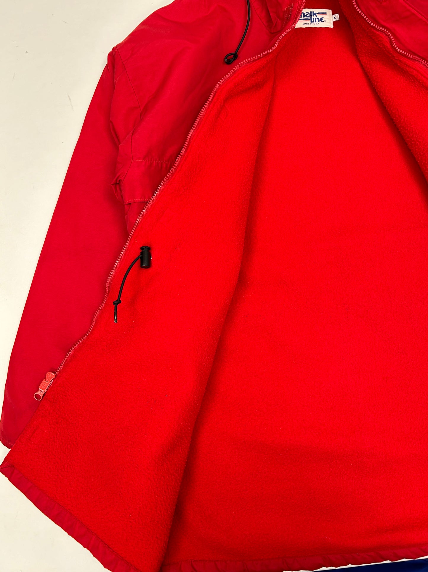 Vintage Chalk-Line MLB This Week In Baseball Zip Long Trench Style Jacket Size Tagged Large 26.5x36.5 Inches As Is Has Wear