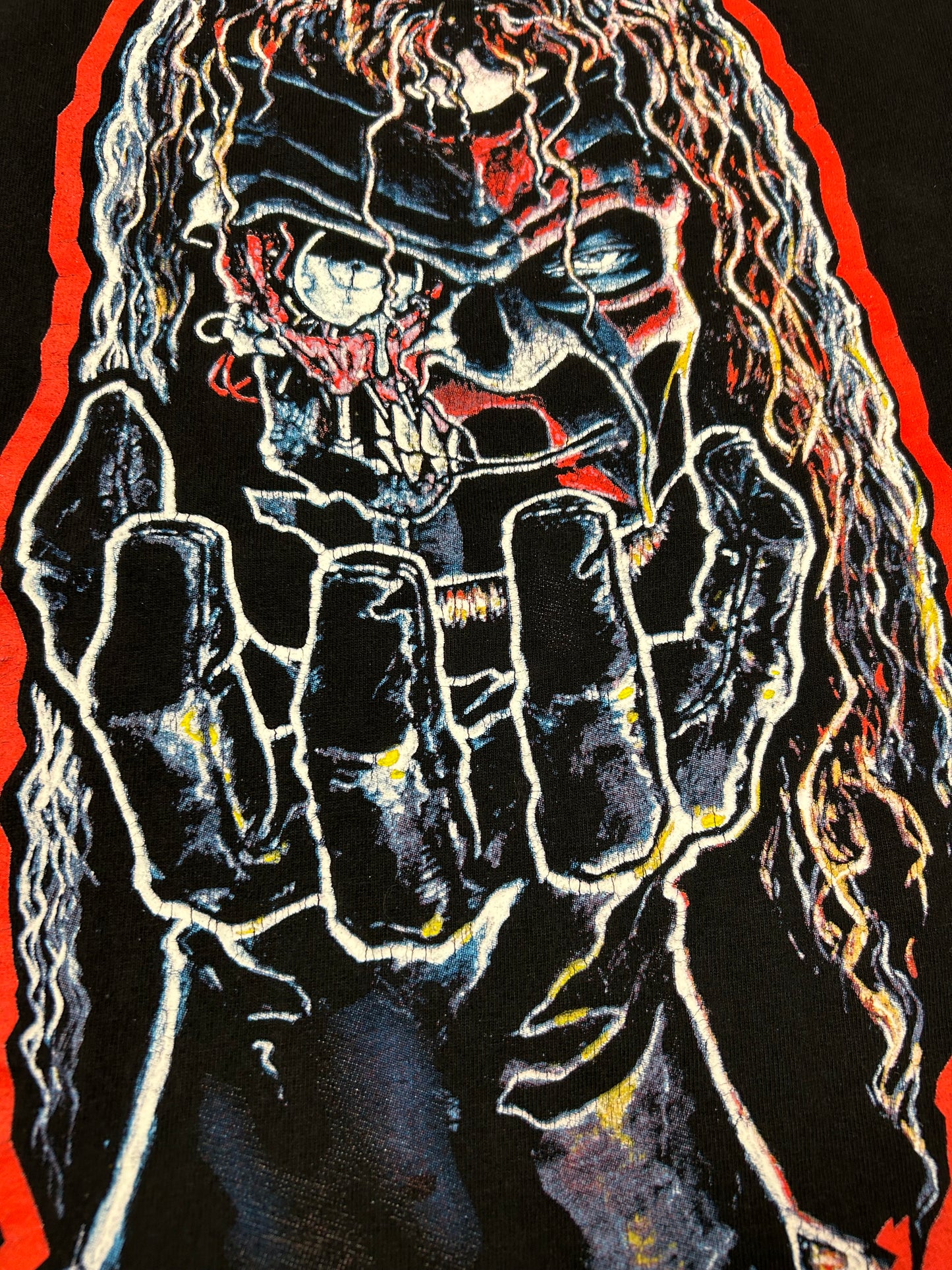 Vintage WWF Kane Part Man Part Monster Part Machine Wrestling Tee Large 21.5x29.25 Inches