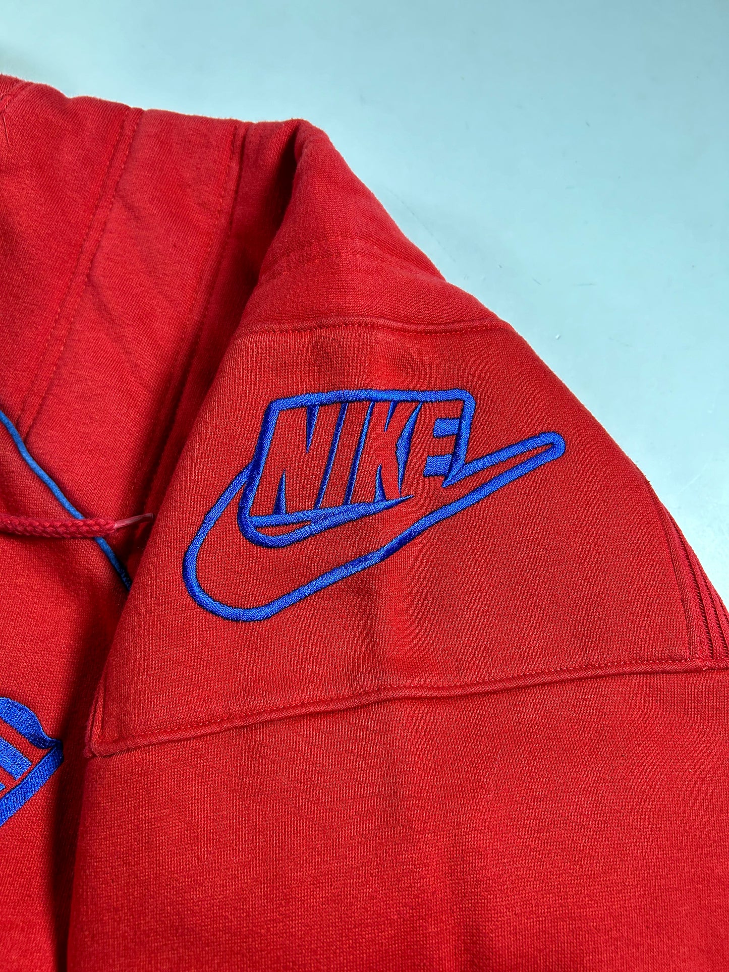 Vintage Nike NFL Quarter Zip Jacket New England Patriots Large 25.75x25.75 90s