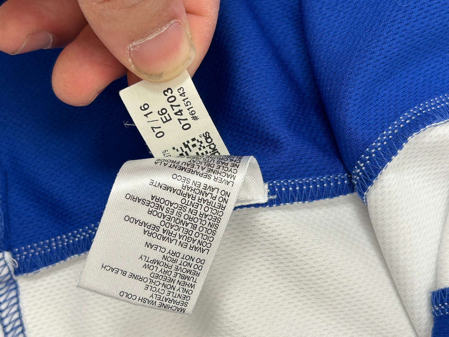 Adidas Steph Curry #30 GS Golden State Warriors Jersey Size Youth Large 19.75x26.25 Inches Blue