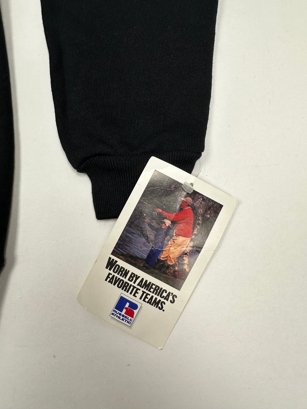 Edgewood NJ “Deeper Than The Roots.” First Edition Crewneck Sweatshirt Tagged Youth Large 90s Russell Athletic 50/50 Blend Made In USA DS Black 19.5x24