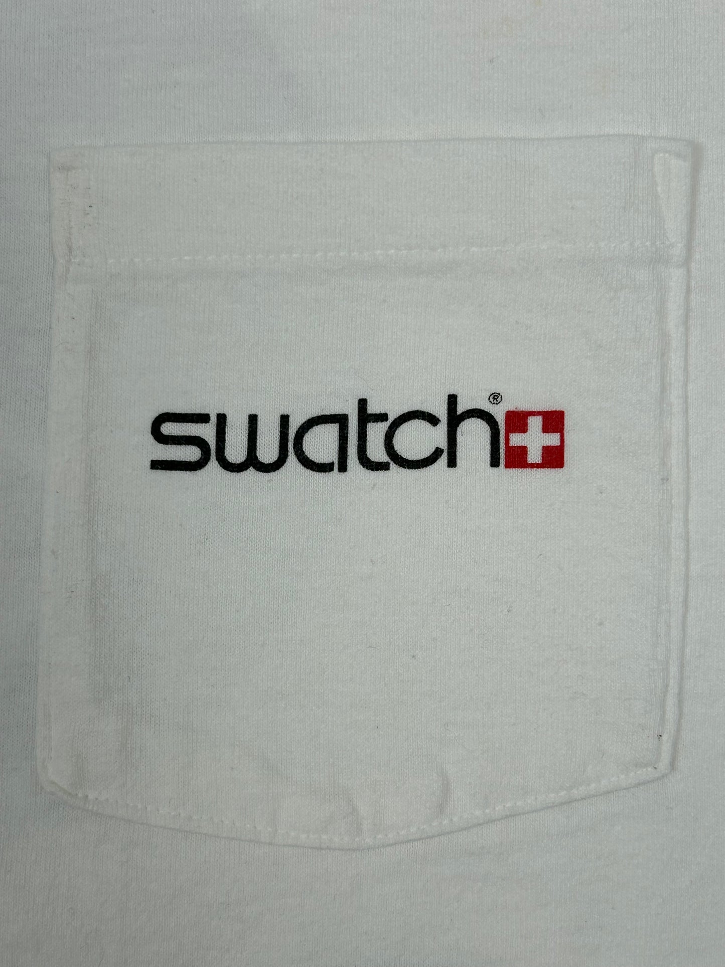 Vintage Swatch Watch Baby Graphic Laughing Crying Shirt 90s Rare Promo XL USA