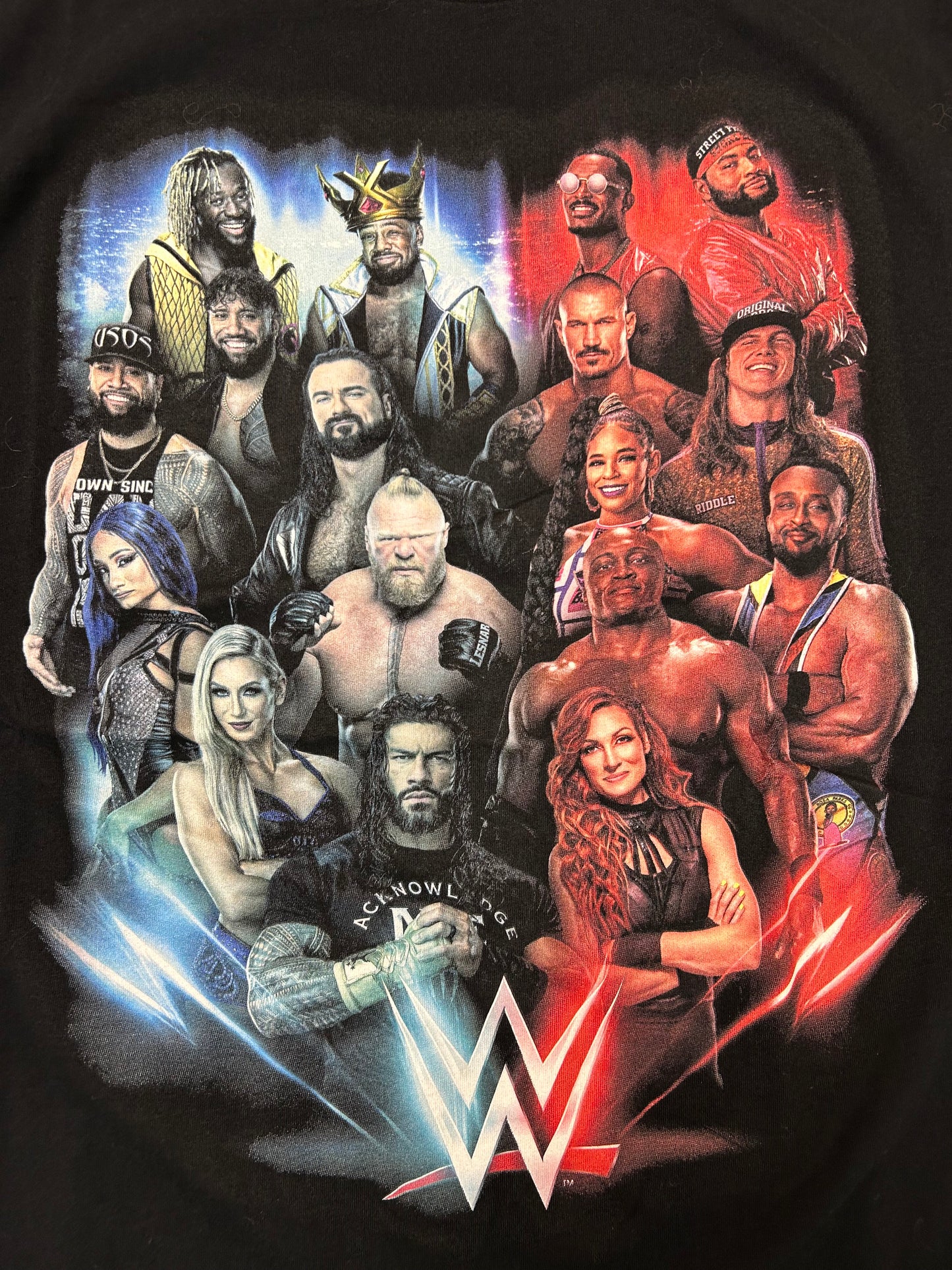 2022 WWE I Was There Wrestling Tee Medium/Small Fit 19x28.5 Inches