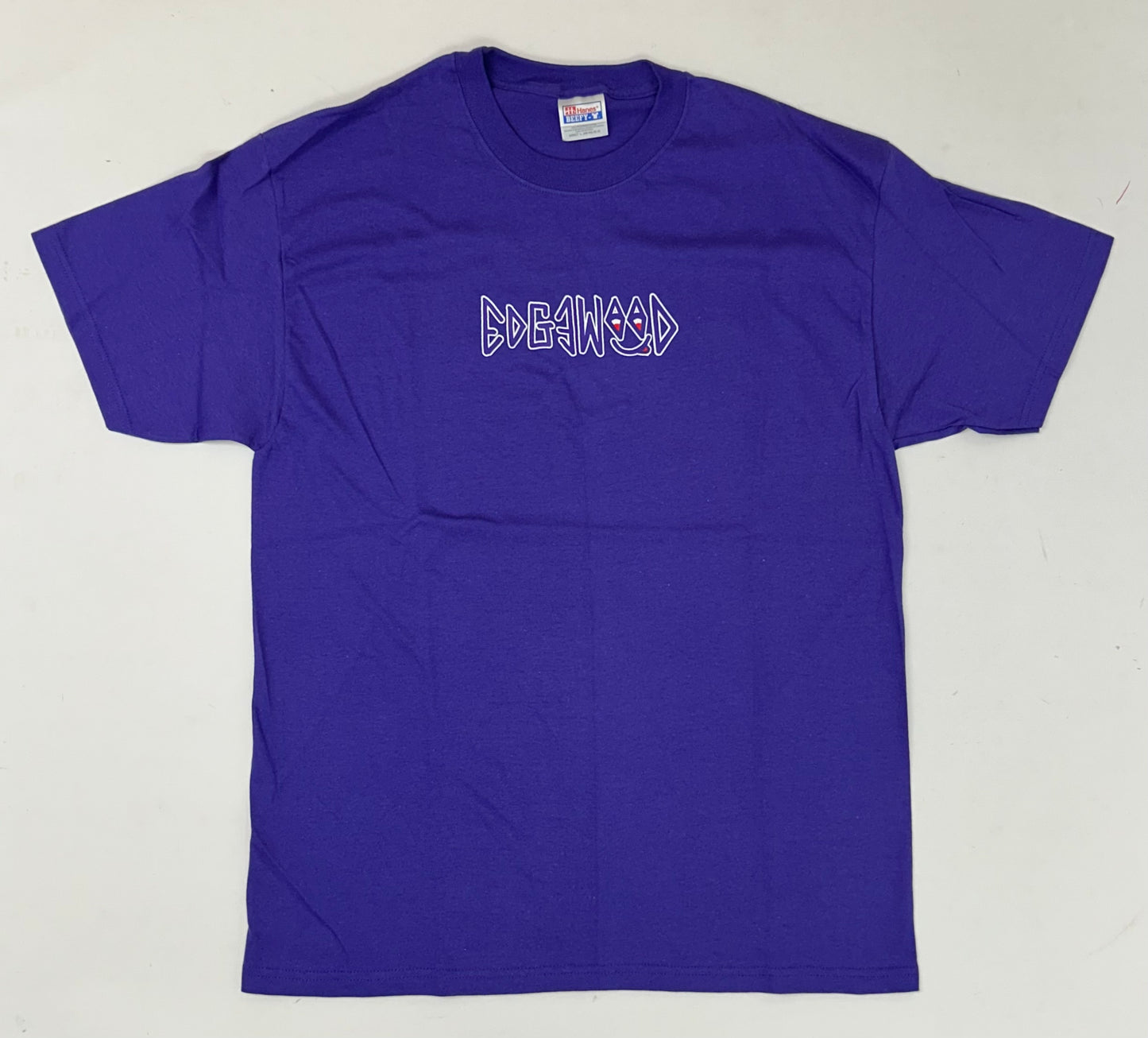 Edgewood NJ first edition “Deeper Than The Roots.” Tee Hanes Beefy-T USA/Mexcio 100% Cotton Purple